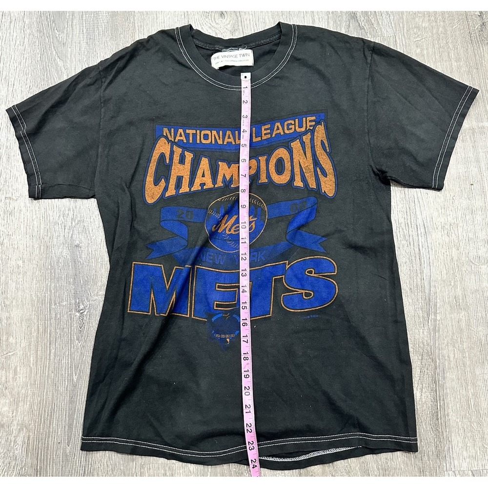 Vintage Twin Mets Men's Medium 2000 National League New York Mets T-Shirt - Picture 3 of 8